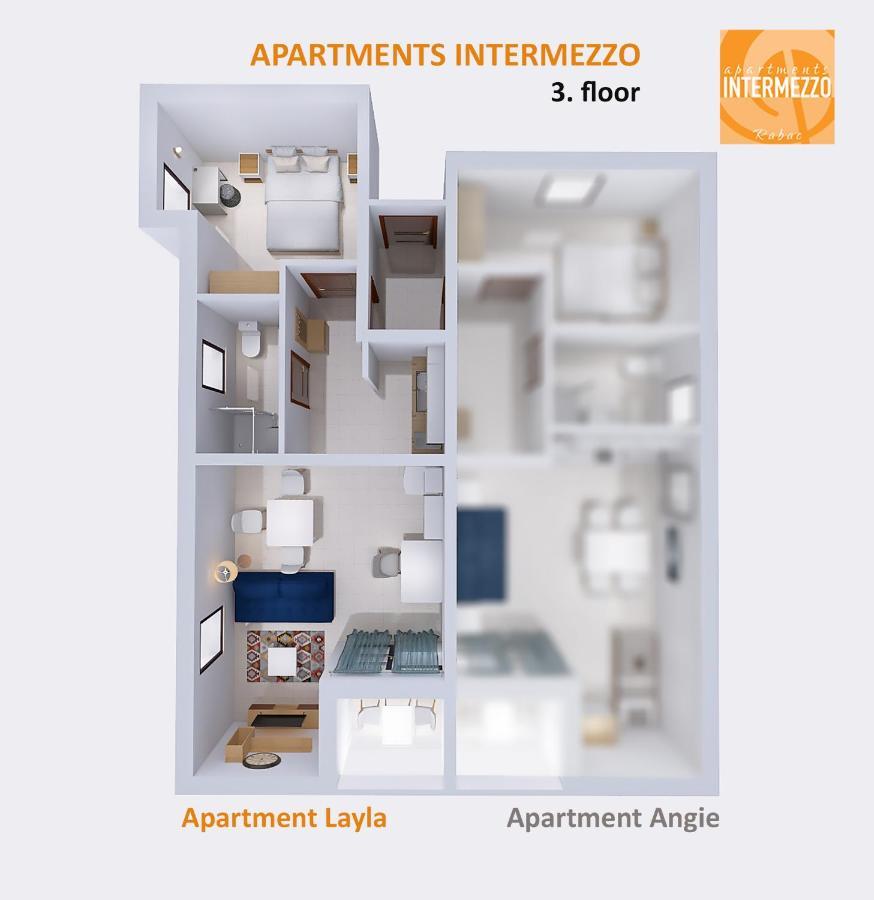 Apartment Layla - Intermezzo With Sea View In Center Of Рабац Экстерьер фото